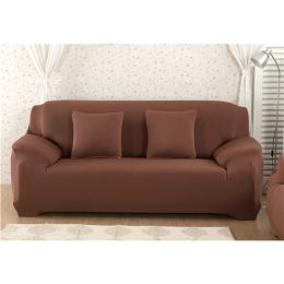 Solid Corner Sofa Covers Couch Slipcovers Elastica Material Sofa Skin Protector Cover Sofa Armchair (Option: 3-Quadruple seat)