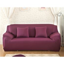 Solid Corner Sofa Covers Couch Slipcovers Elastica Material Sofa Skin Protector Cover Sofa Armchair (Option: 18-Quadruple seat)