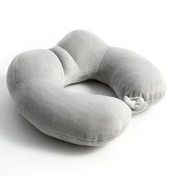 U-shape Pillow Pp Cotton Memory Foam (Option: Clear Gray Memory Foam-U Pillow)