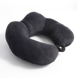 U-shape Pillow Pp Cotton Memory Foam (Option: Black Pp Cotton-U Pillow)