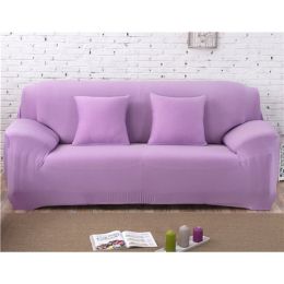 Solid Corner Sofa Covers Couch Slipcovers Elastica Material Sofa Skin Protector Cover Sofa Armchair (Option: 4-Three seat)