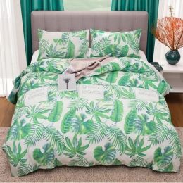 Spring Milan Quilt 3-piece Set Queen (Option: Green)