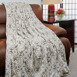Kathy Ireland Flannel Fleece Blanket (Color: Stratford, size: Twin)