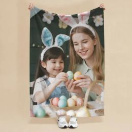 Custom Blankets Flannel With Photo Upload For Mother's Day - Must Upload The Image (Option: 30inchx40inch)