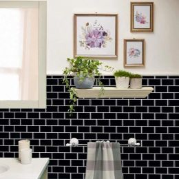 10pcs Self-Adhesive Splashproof Wall Tiles, 12x12 Inch Self-Adhesive Subway Tiles, Suitable For Kitchen And Bathroom Walls, Easy DIY (Option: 1)